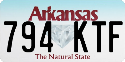 AR license plate 794KTF
