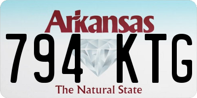 AR license plate 794KTG