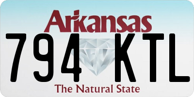 AR license plate 794KTL