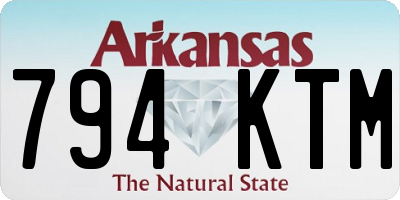 AR license plate 794KTM