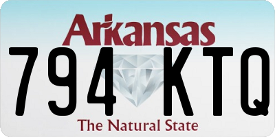 AR license plate 794KTQ