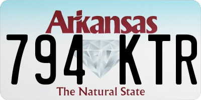 AR license plate 794KTR
