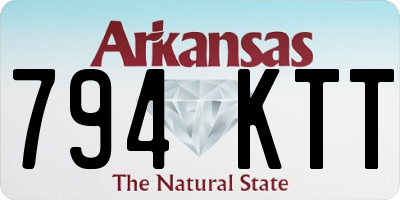AR license plate 794KTT