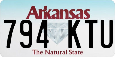 AR license plate 794KTU