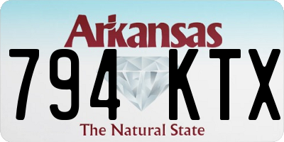 AR license plate 794KTX