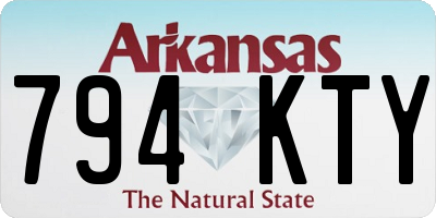 AR license plate 794KTY