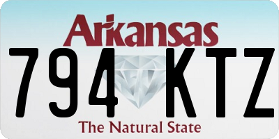 AR license plate 794KTZ