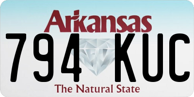 AR license plate 794KUC