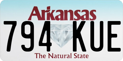 AR license plate 794KUE