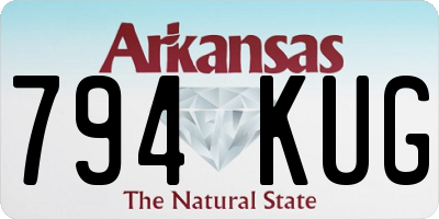 AR license plate 794KUG