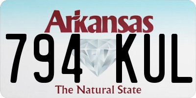 AR license plate 794KUL