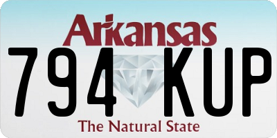AR license plate 794KUP