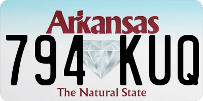 AR license plate 794KUQ