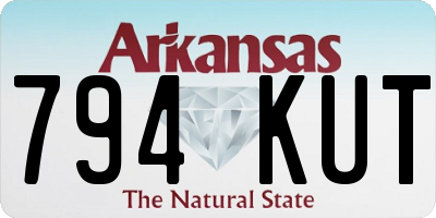 AR license plate 794KUT