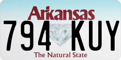 AR license plate 794KUY