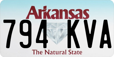 AR license plate 794KVA