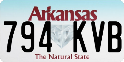 AR license plate 794KVB