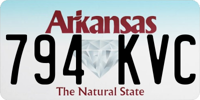 AR license plate 794KVC