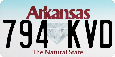 AR license plate 794KVD