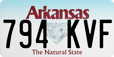 AR license plate 794KVF