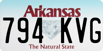 AR license plate 794KVG