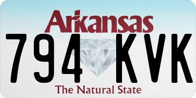 AR license plate 794KVK