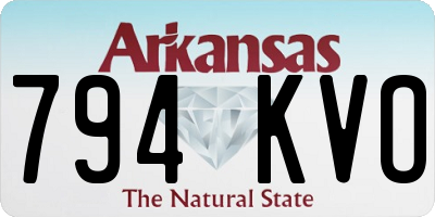 AR license plate 794KVO