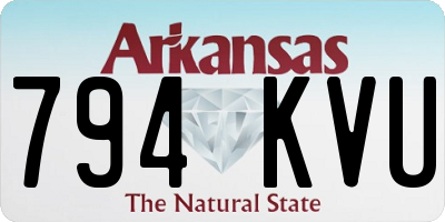 AR license plate 794KVU