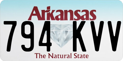 AR license plate 794KVV
