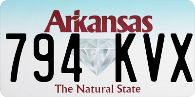 AR license plate 794KVX