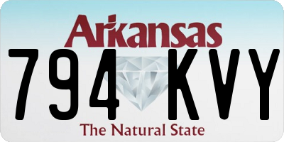 AR license plate 794KVY