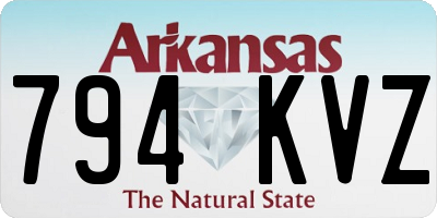 AR license plate 794KVZ