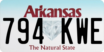 AR license plate 794KWE