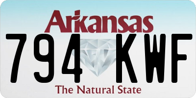 AR license plate 794KWF