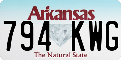 AR license plate 794KWG