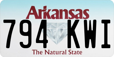 AR license plate 794KWI