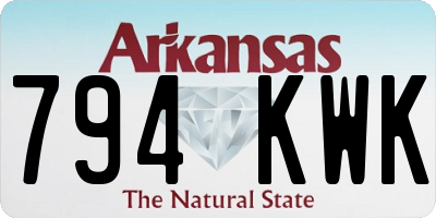 AR license plate 794KWK