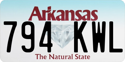 AR license plate 794KWL