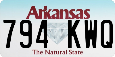 AR license plate 794KWQ