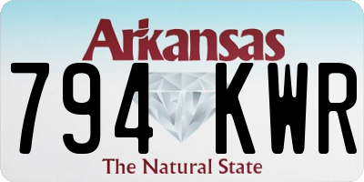AR license plate 794KWR