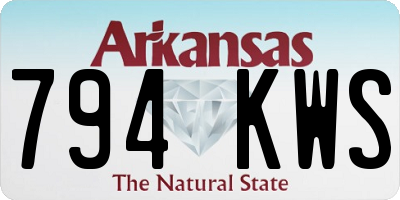 AR license plate 794KWS