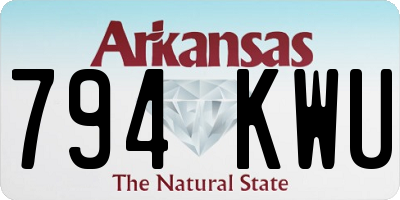 AR license plate 794KWU