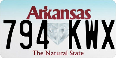 AR license plate 794KWX