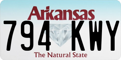 AR license plate 794KWY