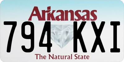 AR license plate 794KXI