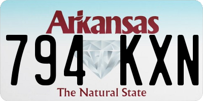 AR license plate 794KXN