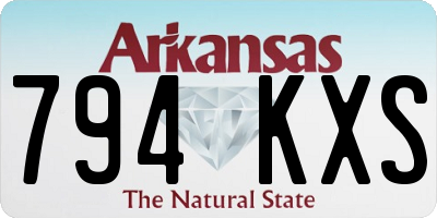 AR license plate 794KXS