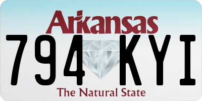 AR license plate 794KYI