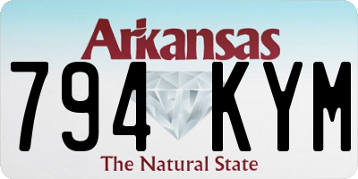 AR license plate 794KYM