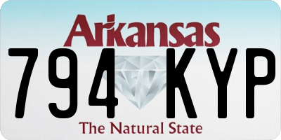 AR license plate 794KYP
